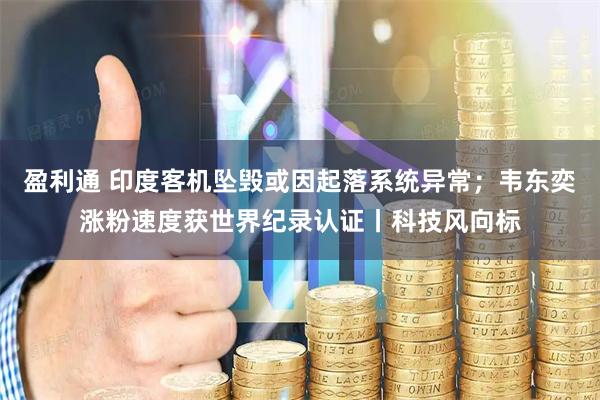 盈利通 印度客机坠毁或因起落系统异常；韦东奕涨粉速度获世界纪录认证丨科技风向标
