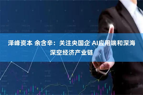 泽峰资本 余含辛：关注央国企 AI应用端和深海深空经济产业链